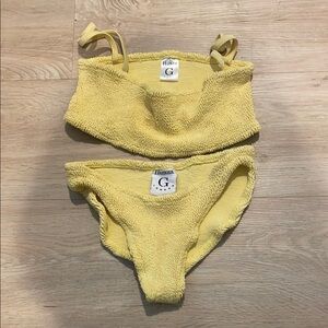 Hunza G Yellow Bikini Set